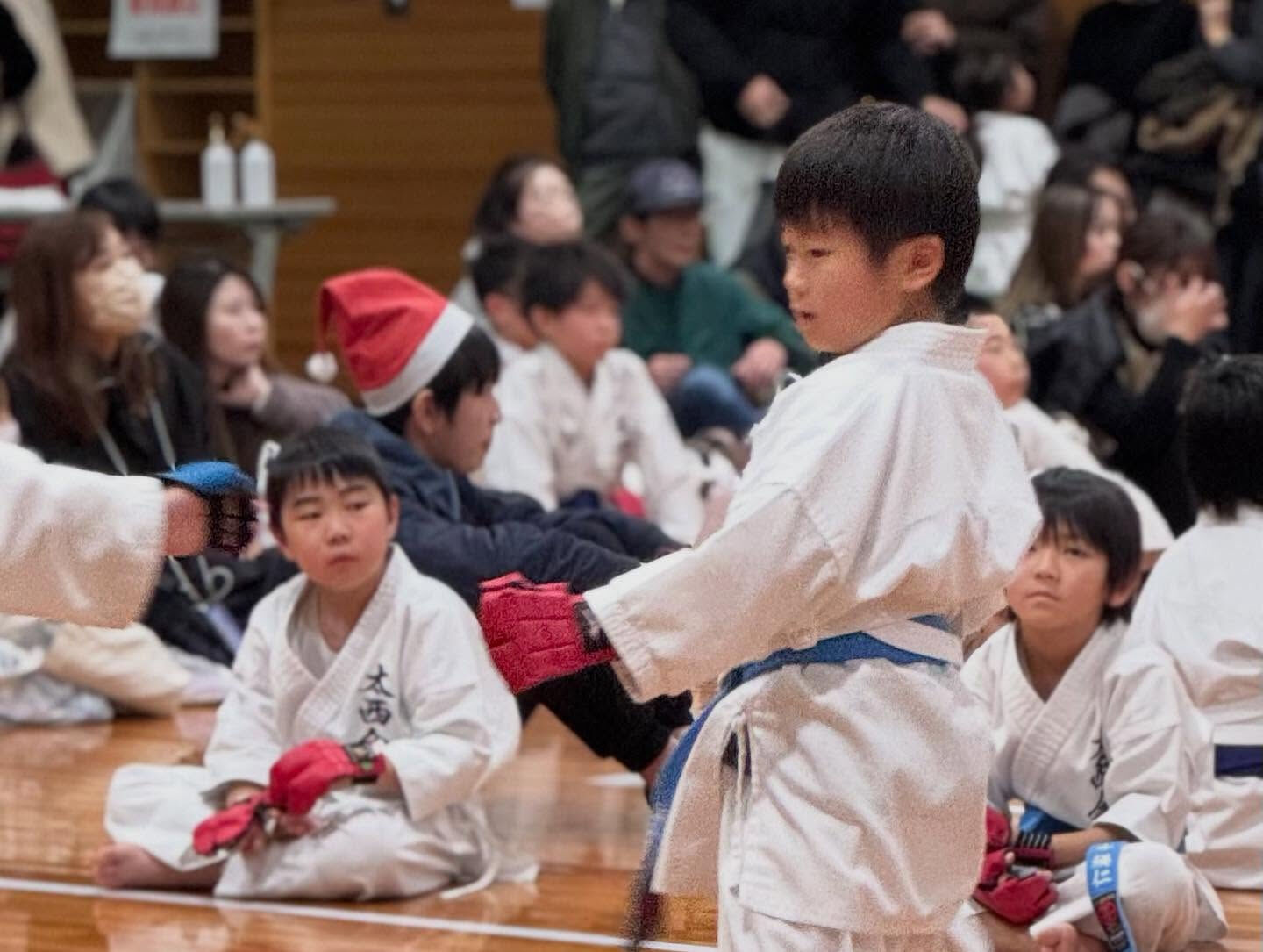 12月15日クリスマス大会、白鷺・城山台支部のみんな、頑張り